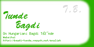 tunde bagdi business card